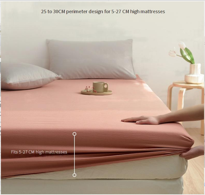 2/3/4pcs Bedding Sets single piece bed sheet pillowcase solid color thickened pure cotton simple style multi specification pure cotton bed sheet_voghion.com