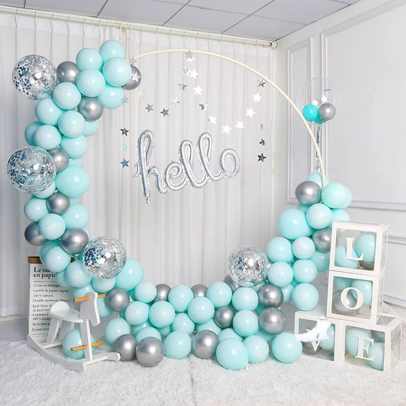 150cm/180cm/200cm Wedding Arch Circle Balloon Stand With Water Base - Decorative Party Backdrop For Wedding, Birthday, Outdoor Events_voghion.com