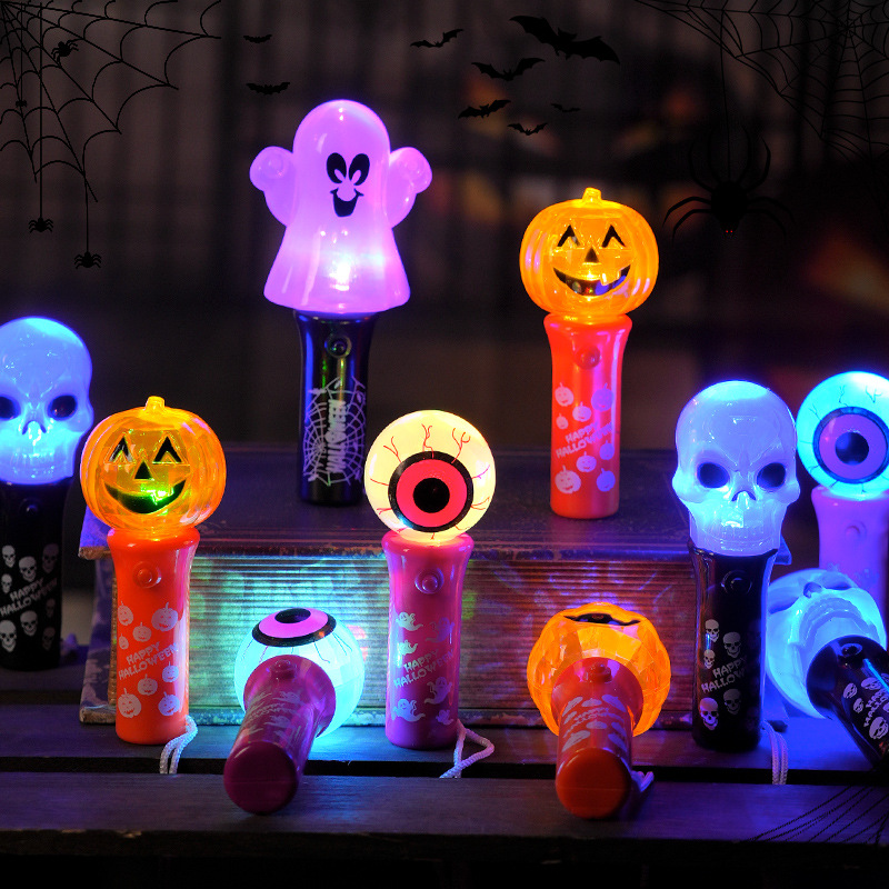 Decorazione di Halloween, lanterna di zucca luminosa, giocattolo con luce notturna a manovella_voghion.com