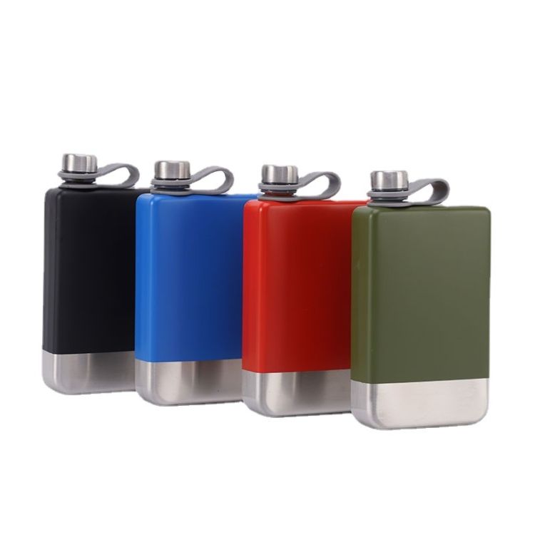 Portable Flagon Whiskey Vodka Wine Pot Hip Flask For Camping & Trip_voghion.com