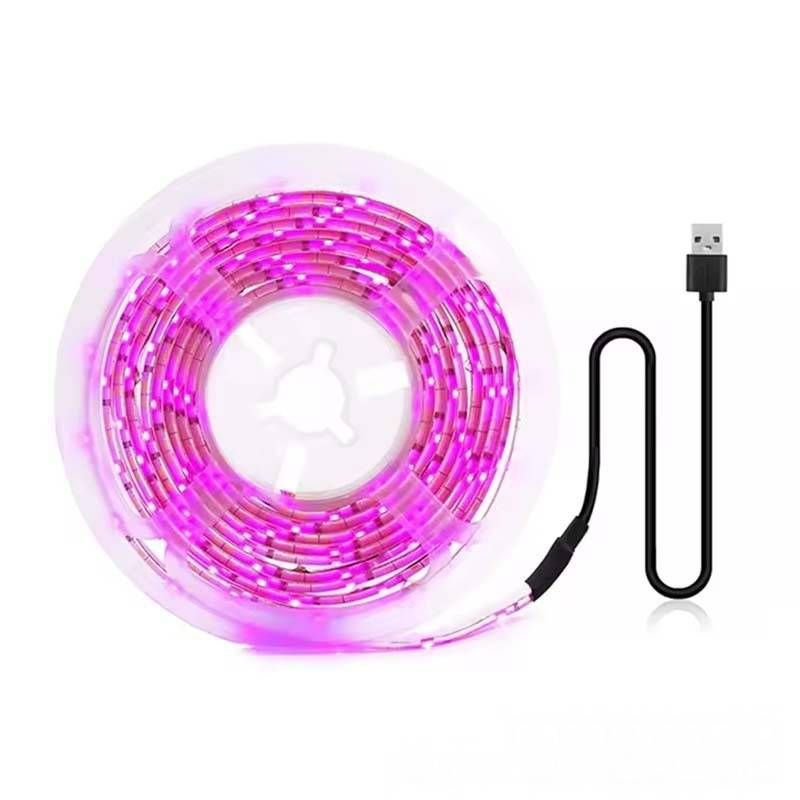 Lampada LED USB da 5 V a spettro completo per la coltivazione di piante da interno, piantine, fiori, idroponica, serra e tenda - Opzioni di lunghezza 1 M/2 M/3 M_voghion.com