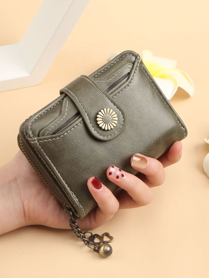 New Women's Wallet, Stylish Tassel Zipper Short-Style Wallet With Multiple Card Slots, High-End Coin Purse_voghion.com