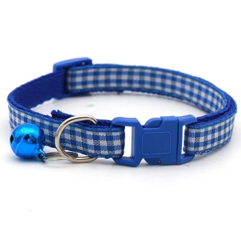 Collare identificativo per cani casual a scacchi, decorativo e anti-smarrimento, per gatti_voghion.com
