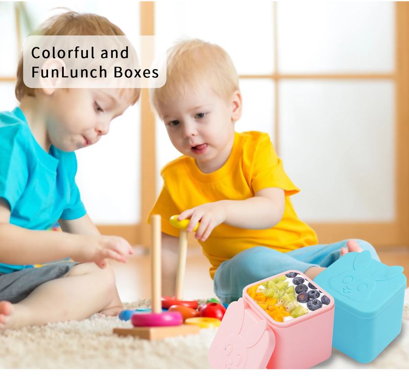 Silikon-Behälter für Salat und Tomatensauce mit auslaufsicherem Deckel, 125 ml, Lunch-Teiler, Gewürz-Dip-Box_voghion.com