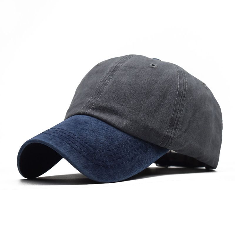 Gorra de béisbol de algodón puro lavado de color sólido para adultos y niños, gorra de béisbol con parches para hombres_voghion.com
