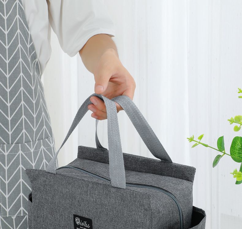 Moderne isolierte Lunchtasche – leichte Thermo-Mahlzeitentasche für Büro und Schule, auslaufsicherer Lebensmittelbehälterträger mit zwei Taschen_voghion.com