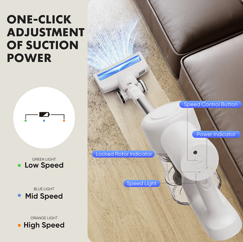 W2201P229749, 250W/23Kpa 2500mAh SUS+HEPA Filter 2in1 Wireless Vacuum Cleaner Powerful Vacuuming Brushless Motor Deep Cleaning Of Pet Hair, Hard Floors,_voghion.com