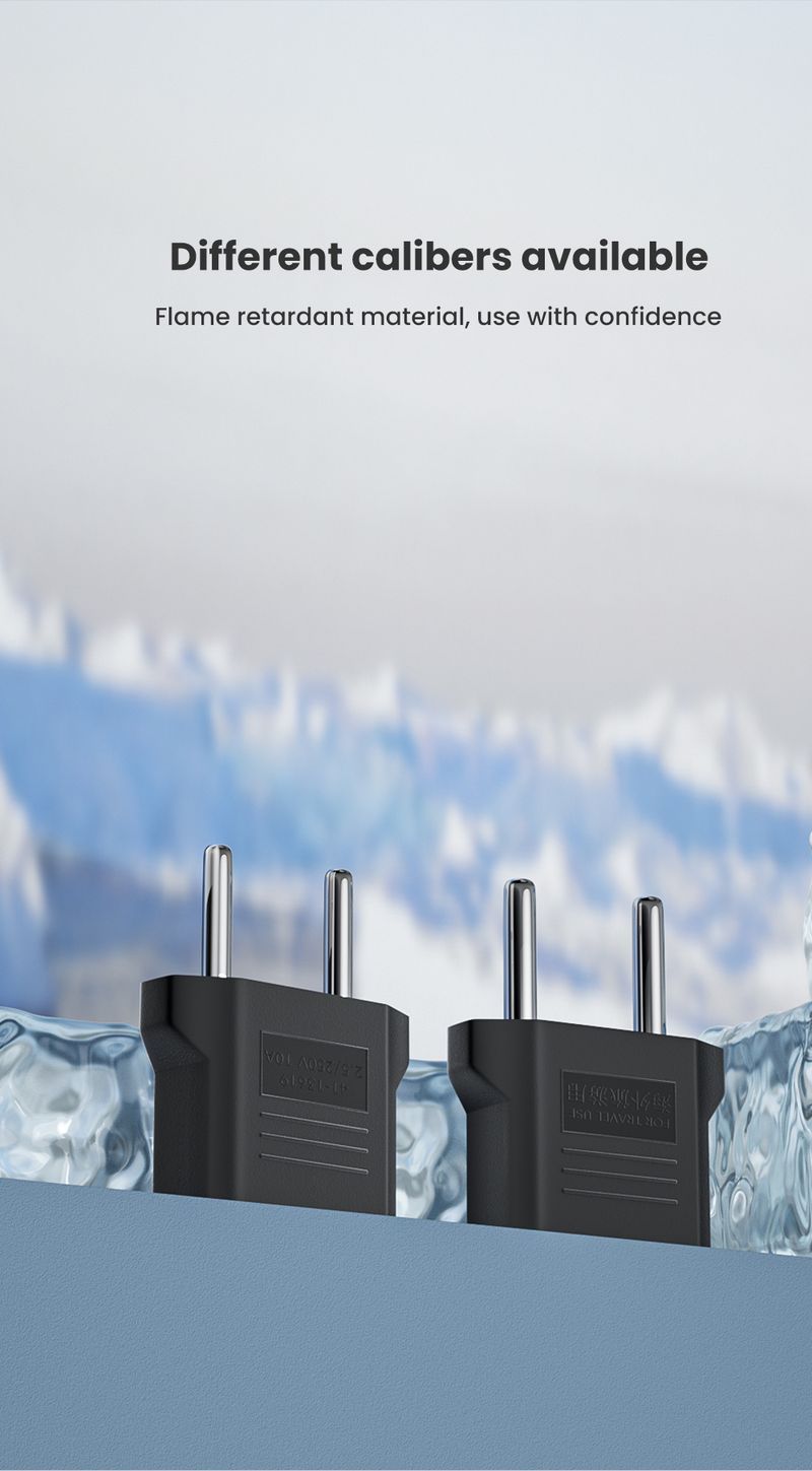 1-10pcs Olaf US To Euro Travel Adapter Electric EU KR Plug Converter Power Socket Europe_voghion.com
