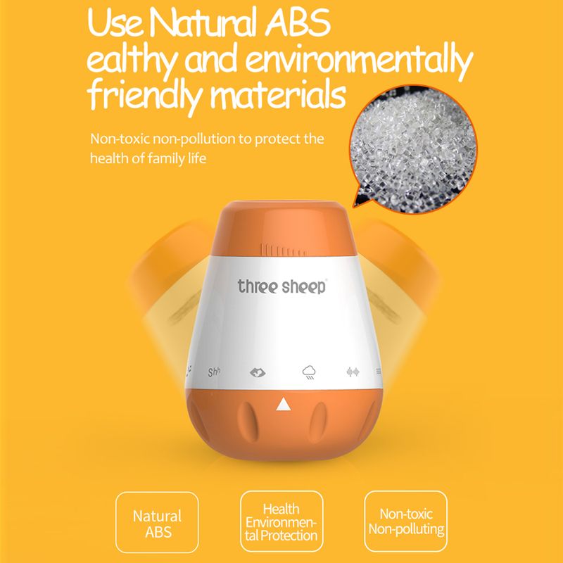 Máquina de ruido blanco para bebés, sensor de voz y música inteligente, ayuda para el mal sueño de los bebés, generador de monitor de sonido para bebés._voghion.com