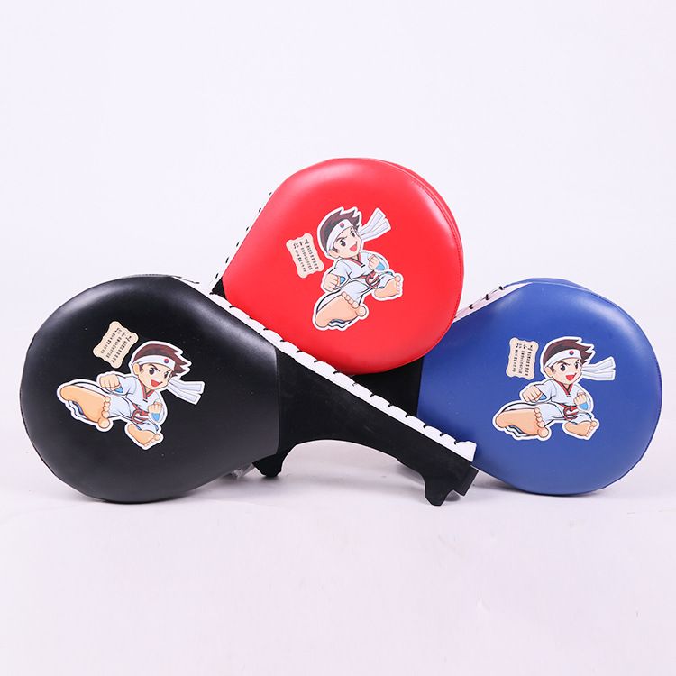 Taekwondo Foot Target Training Chicken Leg Target Hand Target Double Leaf Foot Handle Kick Target_voghion.com