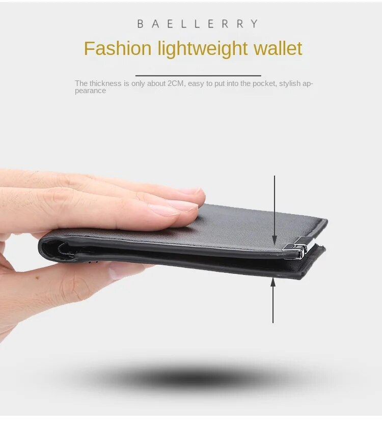 Wallet Men Short Iron Edge Ultra-thin Youth Men's Wallet Trendy Horizontal Card Holder_voghion.com
