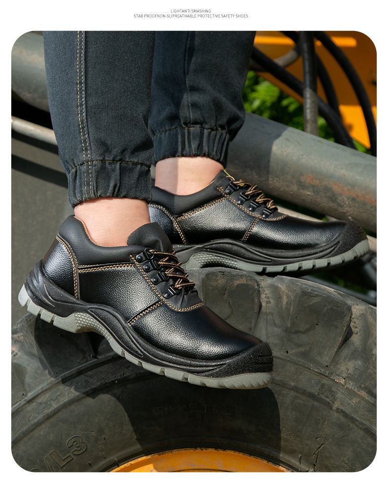 Stivali antinfortunistici, resistenti, di protezione di sicurezza, da lavoro, da uomo, con punta in acciaio indistruttibile, anti-smash, anti-perforazione, scarpe di sicurezza_voghion.com