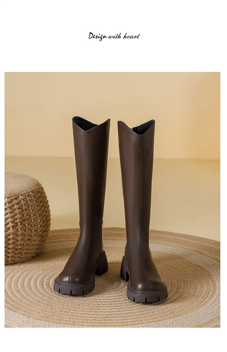 2024 Autumn new Martin fat wider long three-color 41-43 yards women's knee high bootss_voghion.com