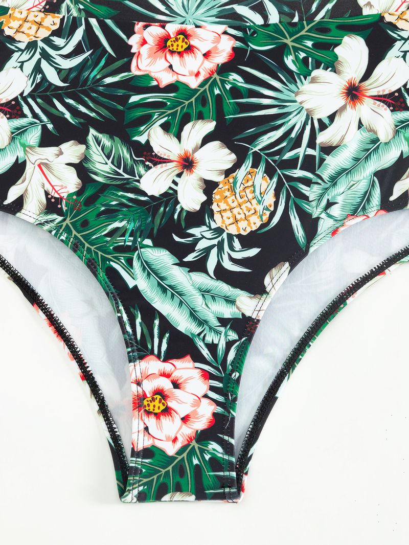 Women's Premium Bikini Set - 3 Piece Sexy Swimwear With Floral Print & Multiple Colors_voghion.com