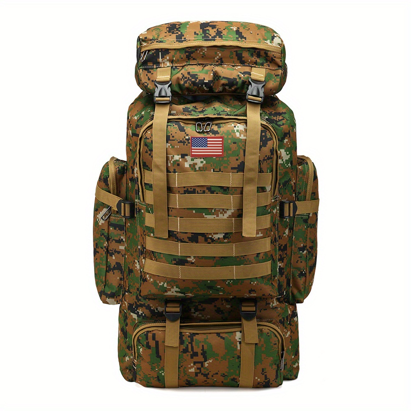 Mochila impermeável tática externa 80L para acampamento, caminhada, mochila, caça_voghion.com