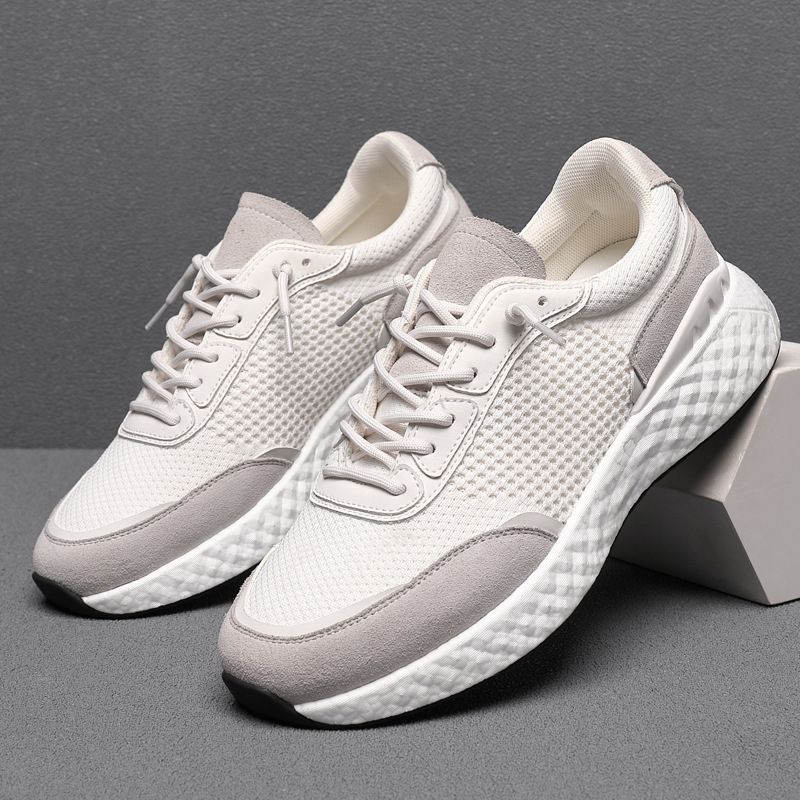 Unschlagbare Qualität Herren Casual Europäische High-End Herren Trendschuhe, Sommer Atmungsaktive Flying Woven Sportschuhe_voghion.com