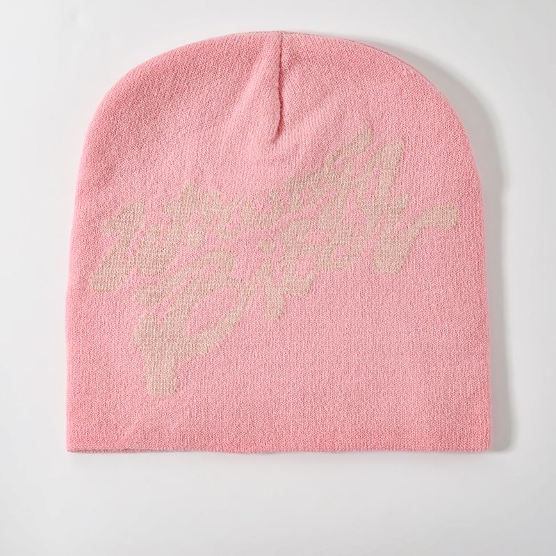 Cappelli caldi lavorati a maglia autunnali e invernali europei e americani, tendenza moda transfrontaliera, lettere WB, cappello pullover antifreddo per esterni, coordinato_voghion.com