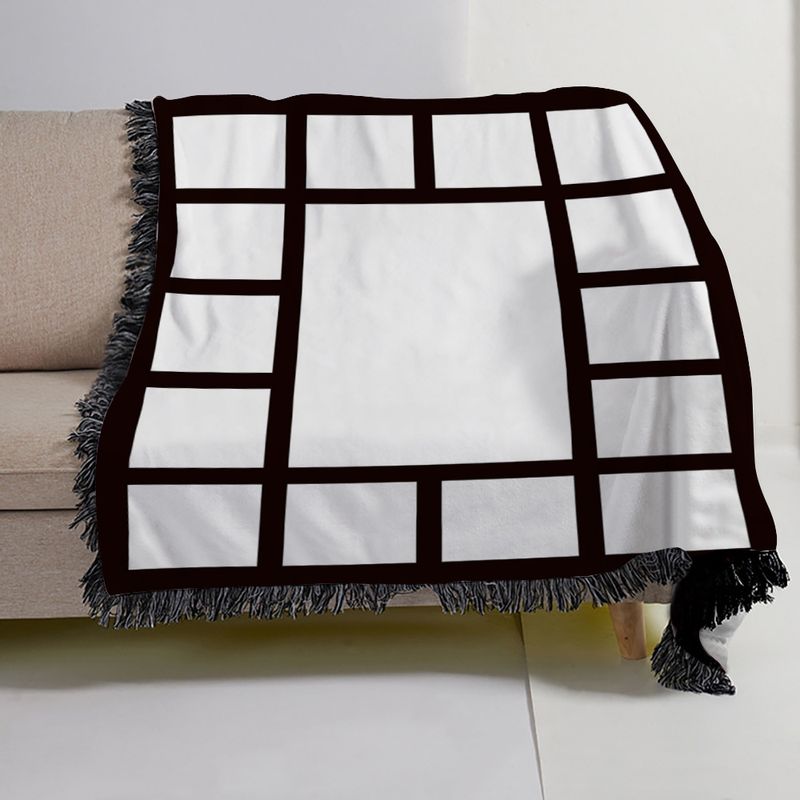 25 Jahre Waschlappen Sublimation Gebärmutter Blankodruck Neun Quadratische Decke, Heben Wolldecke_voghion.com