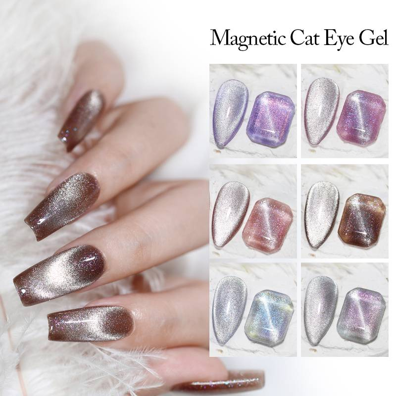 Arte Clavo 10ml Aurora Gel Olho de Gato Magnético Colorido Brilhante Esmalte Semi Permanente Gel Magnético Para Unhas Verniz Gel Artístico_voghion.com