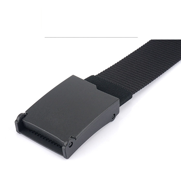 Unisex Unisex casual men's nylon belt all-in-one jeans without metal inner belt tank print_voghion.com