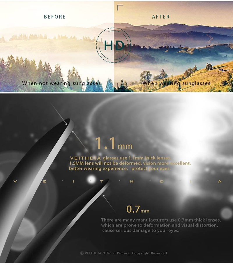 Occhiali da sole polarizzati anti-ultravioletti da uomo, occhiali da sole con aste antiscivolo_voghion.com