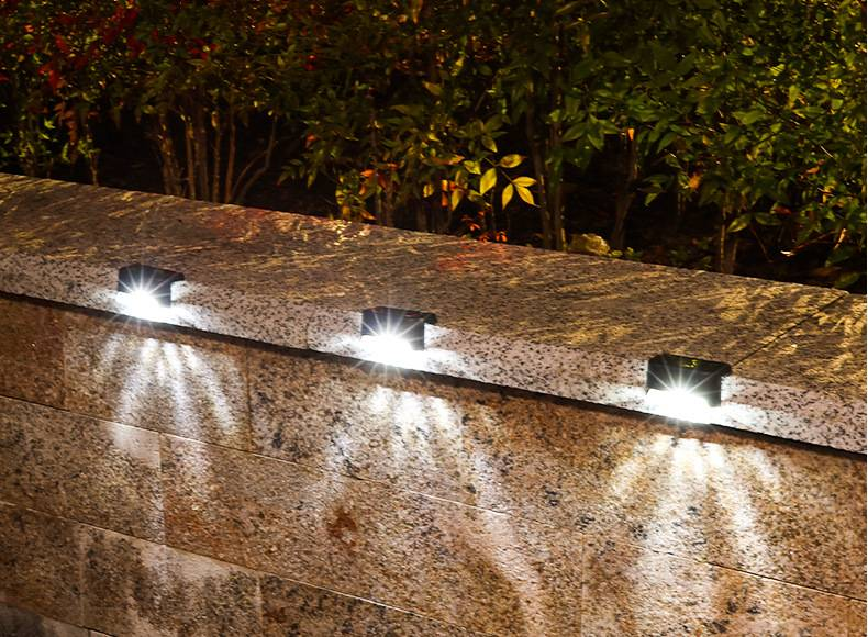 Solar LED Step Light, Fence Light, Stair Light, Outdoor Waterproof Wall Light For Garden, Yard, Patio, Pathway – Energy-Efficient_voghion.com