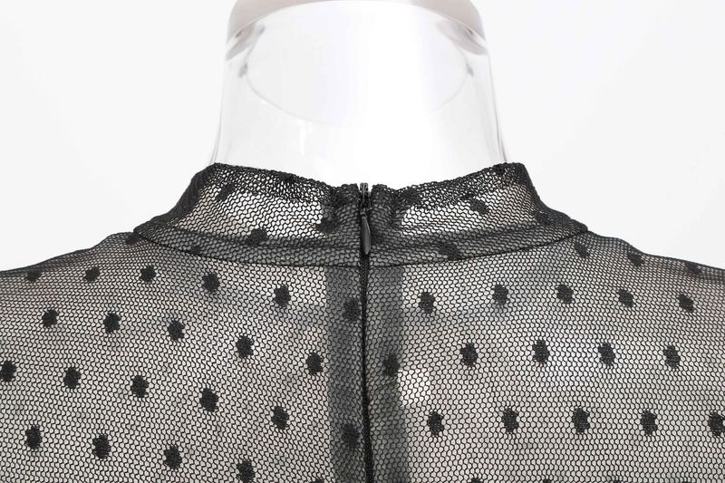 Robe en maille ajourée à la taille pour femme, jupe deux pièces à la mode_voghion.com