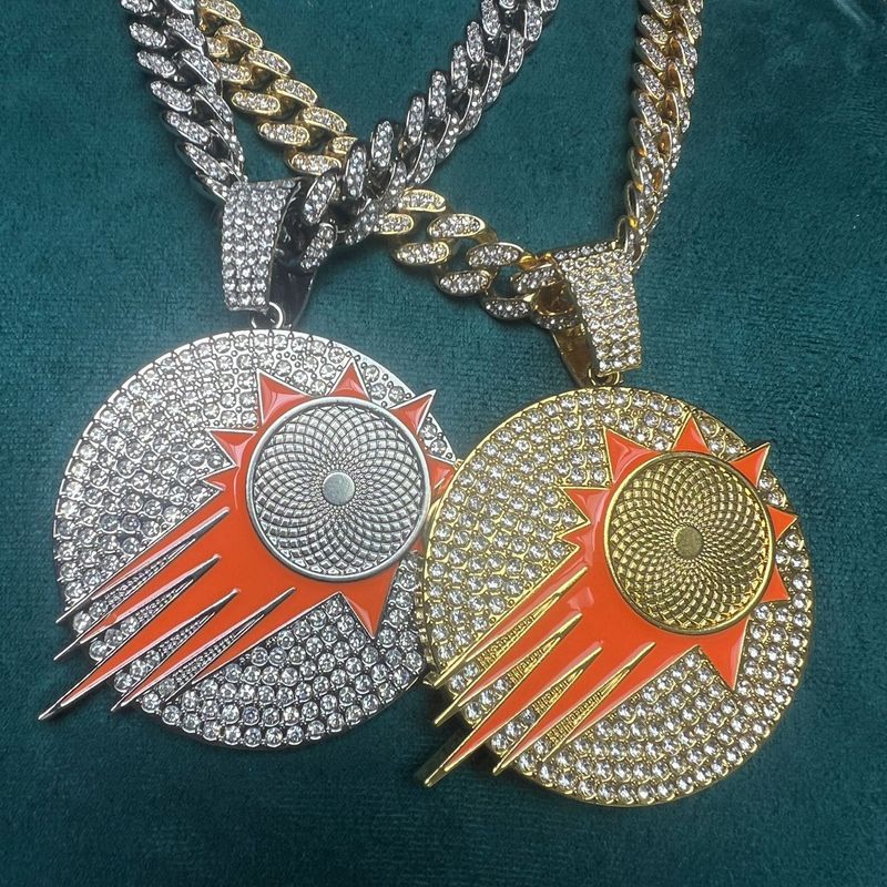 Collana con ciondolo in lega di diamanti, fai da te, stile hip hop, con ritenzione del colore, accessori per donne_voghion.com