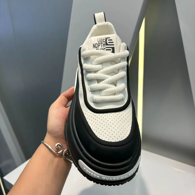 Men, Autumn Low Cut Fashionable Casual Shoes, Men's Trendy Brand, High Rise Thick Soled Lace Up Board Shoes Chinese Brand Shoes_voghion.com