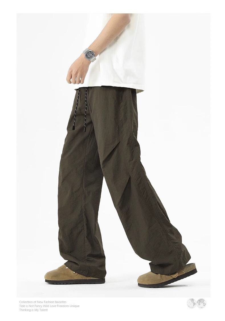 Men's Clothing Paratrooper Casual Pants For Boys Summer New Trendy Brand Work Pants Men Straight Loose Versatile Trousers_voghion.com