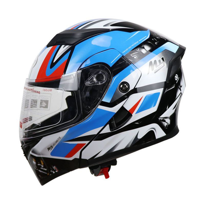 3c certifikovaná vyklápěcí přilba s dvojitým sklíčkem Pánská motocyklová přilba Motocyklová bezpečnostní čepice na hlavu Dámská Four Seasons Winter Bluetooth Machine_voghion.com