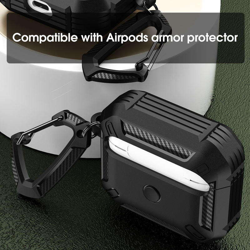 Hitech Beschermende Huid Anti-val Schokbestendig Waterdicht TPU Bluetooth-compatibel Oordopjeshoesje voor 3_voghion.com