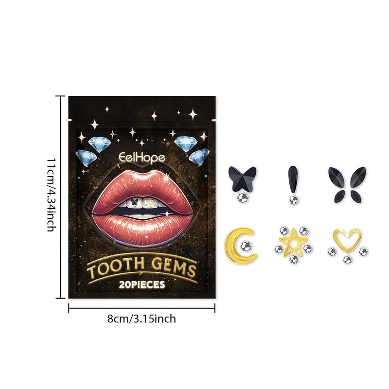 Kristall, modische Dekoration, sicher und langlebig, einfach zu verwenden für alle Arten von Zähnen, personalisierte Zahnpflege_voghion.com