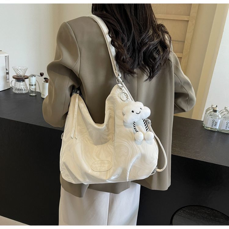 Borsa tote minimalista e capiente per donna, modello coreano, estate 2024, versatile, con tracolla di alta qualità e tracolla ascellare._voghion.com