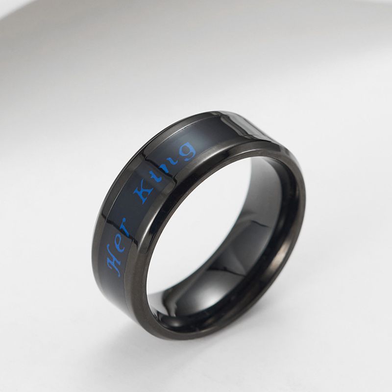 Ready Stock Ring Titanium Steel Mood Emotion Feeling Intelligent Temperature Sensitive Rings for Women Men Waterproof Jewelry_voghion.com