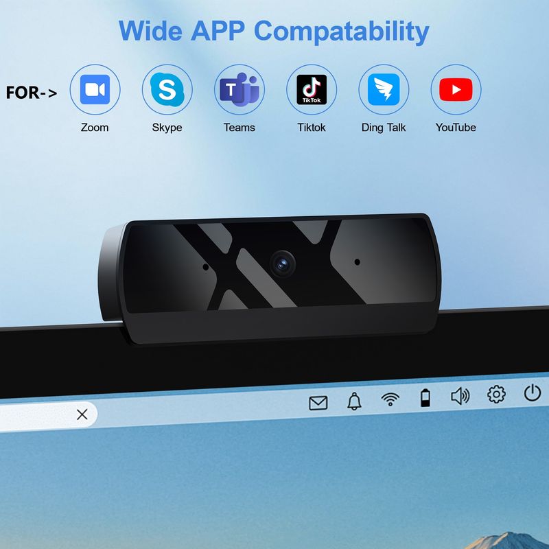 1080P USB Webcam With Microphone Autofocus Camera For PC Computer Laptop Live Streaming Webcam For Video Calling_voghion.com