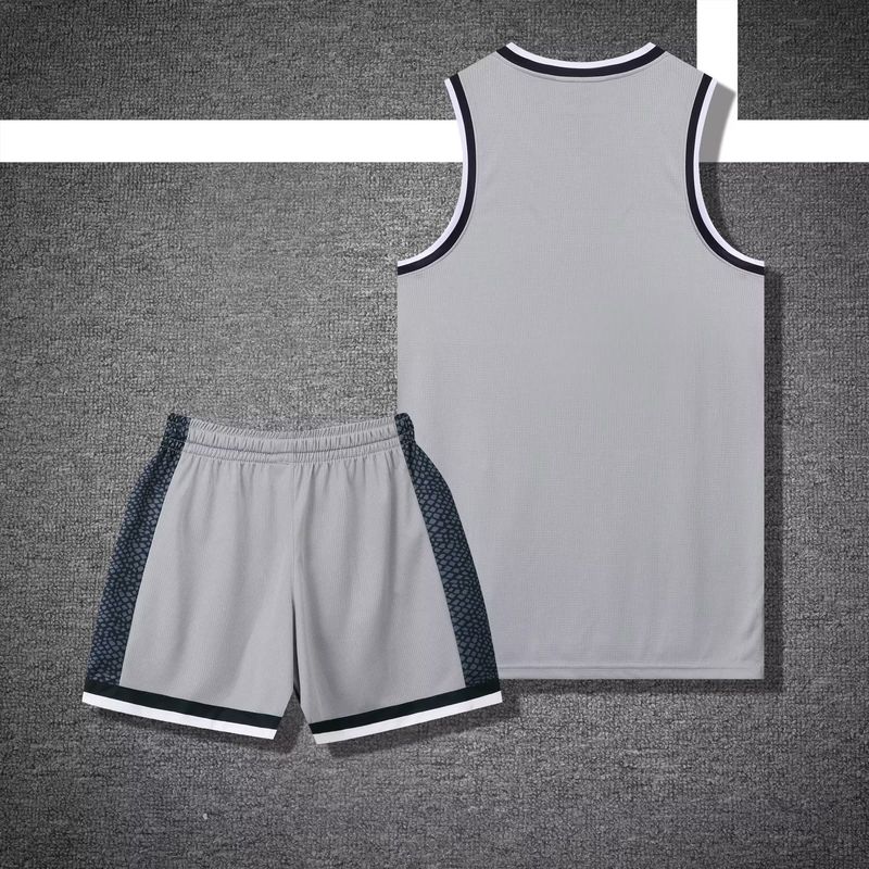 2023 Basketball Suit Set, Men's Printed Summer Game Team Uniform, Quick Drying, Breathable, Enterprise and Public_voghion.com