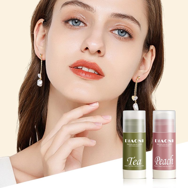 Treatments & Masks New Product DIAONI Green Tea Mud Solid Mask Stick Oil Control Deep Cleansing Pores Blackhead Smearable Mask_voghion.com