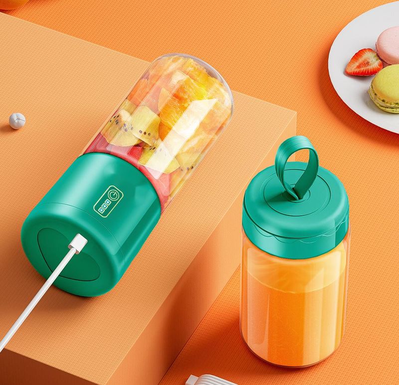 Nanjiren Juicer Household Small Portable Fruit And Vegetable Juice Maker Mini Glass Hand-Cranked Juicing Cup_voghion.com
