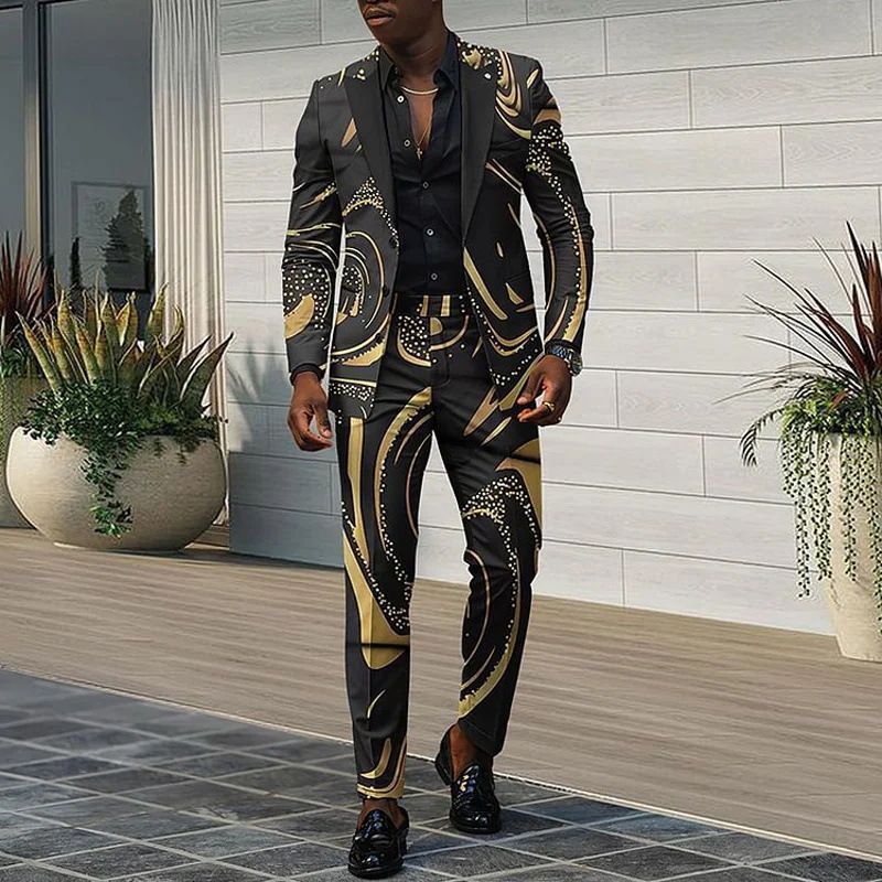 Men's Clothing Men's Suits Men's Business Casual Two Piece Suits Groom Groomsmen Suits Wedding Banquet Suits Men_voghion.com