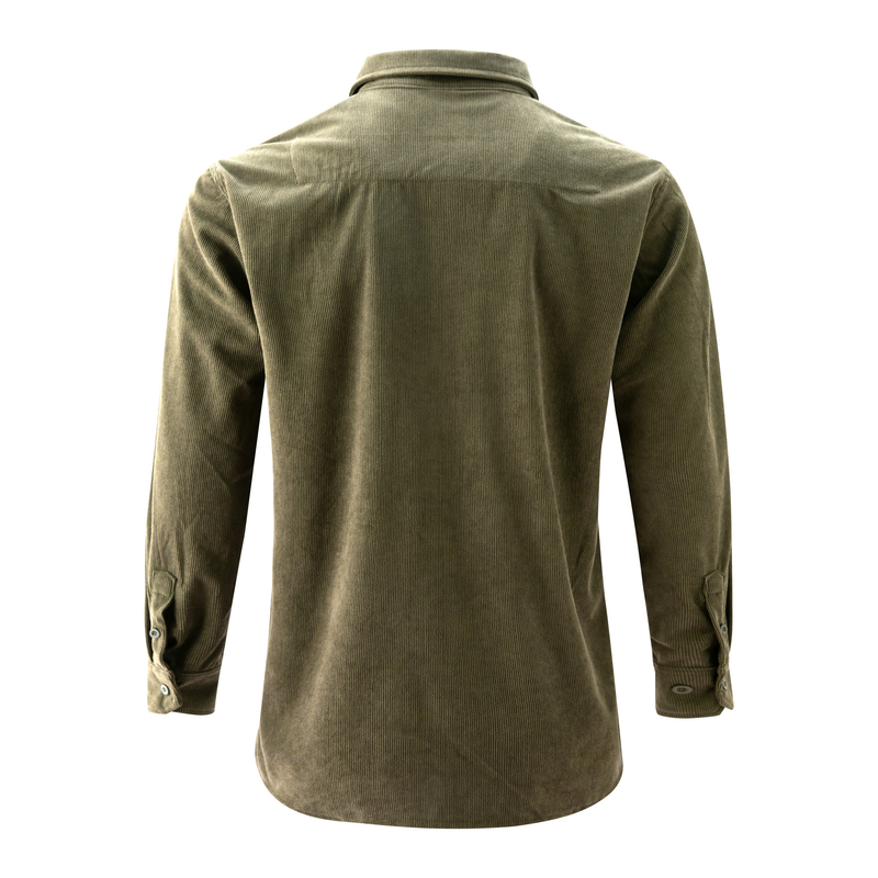 001 In Stock New Spring Cross-Border Men's Multi-Pocket Workwear Long Sleeve Casual Sports Shirt_voghion.com