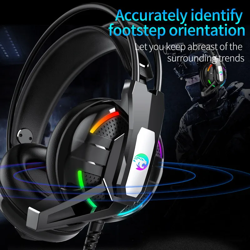 RGB Marquee Stereo Bass Wired Gaming Headset mit Mikrofon für Xbox PC Gamer_voghion.com