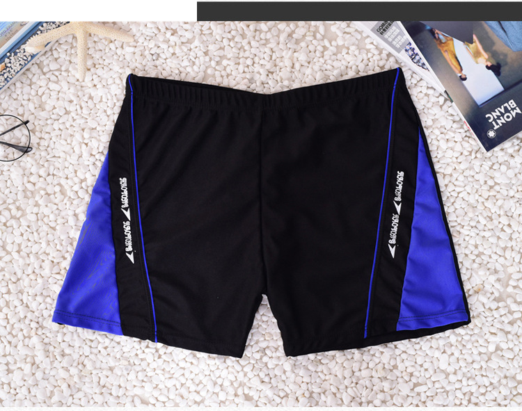 Man's clothing Fashion sports version of men's boxer swimming trunks match color with large size swimsuit beach men's swimming trunks_voghion.com