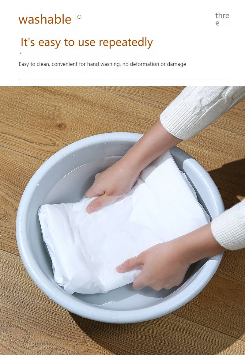 Faltbare PEVA-Aufbewahrungstasche – wasserdichter und halbtransparenter Organizer für Decken, Kleidung und Bettwäsche_voghion.com
