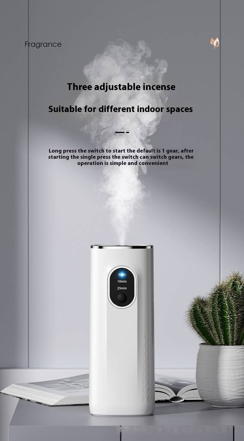 Smart Essential Oil Diffuser With Timer, USB Charging, Auto Spray, Wall Mountable For Home, Hotel, Car - Includes Free Fragrance Oil_voghion.com