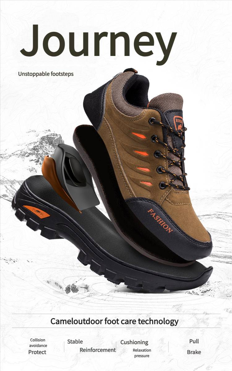 Zapatos de senderismo para exteriores, de punta redonda y tacón plano, cálidos y cómodos, resistentes al frío._voghion.com