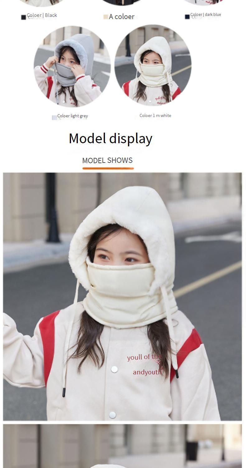 Winter Neck Warmer Face Mask Hat For Kids - Windproof Fleece Lined Balaclava Hood With Ear Protection For Boys & Girls (Multiple Colors)_voghion.com