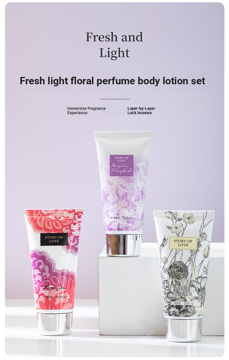 Southeast Asian Perfume Women's Set Body Lotion Two-Piece Set Long-Lasting Fragrance_voghion.com