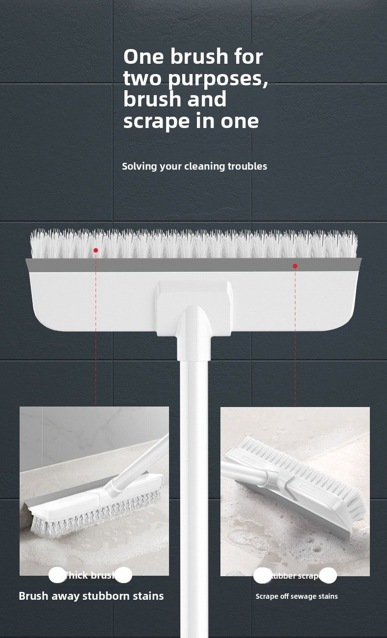 Spazzola per pavimenti a setole dure per la pulizia di plastica per bagno e WC, uso quotidiano_voghion.com