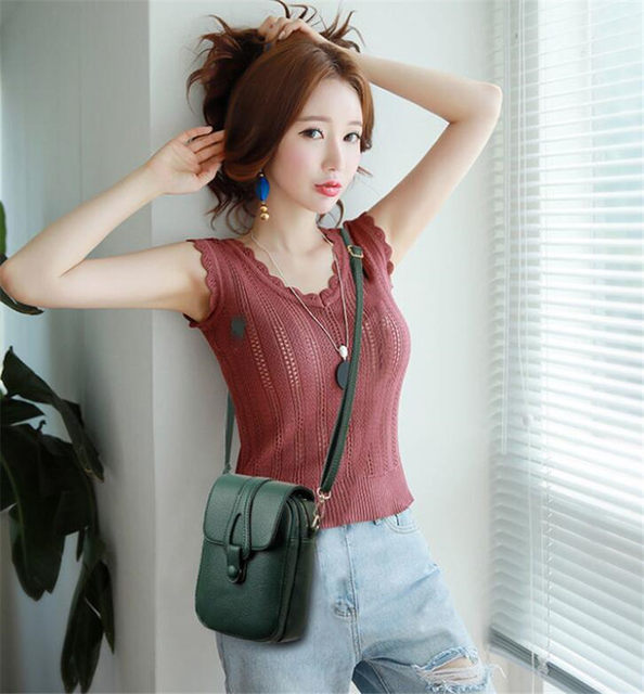 Vintage modes mazas plecu somas sievietēm Retro PU ādas Crossbody telefona maka kurjera soma rokassomiņai_voghion.com